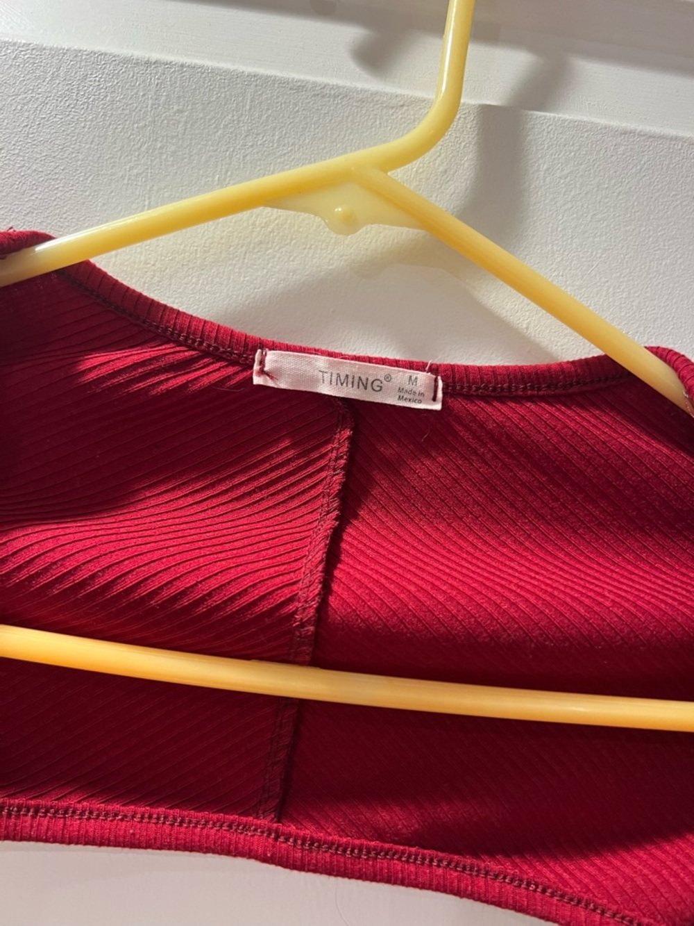 Timing Red Ribbed Cropped Bolero - Picture 3 of 3